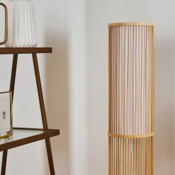 Lampadaire Peri Bois Clair, 1 Lumiere