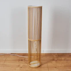 Lampadaire Peri Bois Clair, 1 Lumiere
