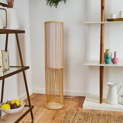 Lampadaire Peri Bois Clair, 1 Lumiere