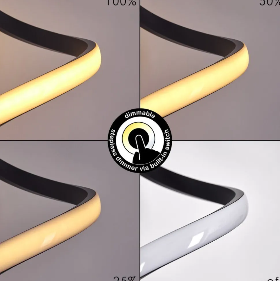 Lampadaire Pitasch Led Noir, 1 Lumiere
