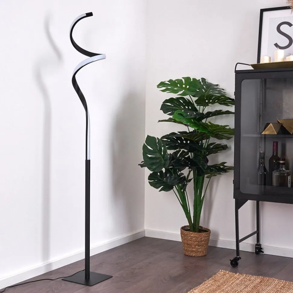 Lampadaire Pitasch Led Noir, 1 Lumiere