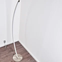Lampadaire Playa Led Nickel Mat, 1 Lumiere