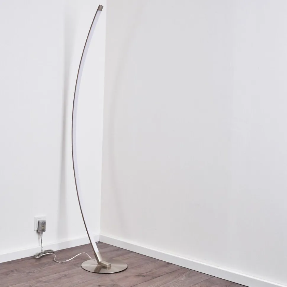 Lampadaire Playa Led Nickel Mat, 1 Lumiere