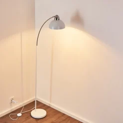 Lampadaire Poitou Blanc, 1 Lumiere