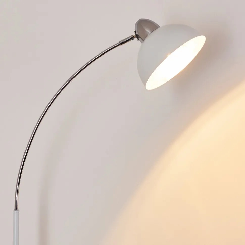 Lampadaire Poitou Blanc, 1 Lumiere