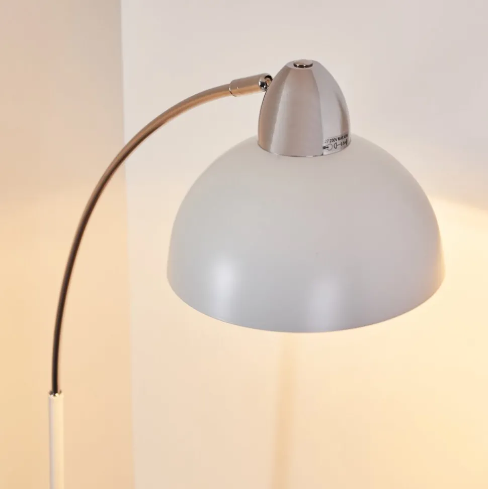 Lampadaire Poitou Blanc, 1 Lumiere