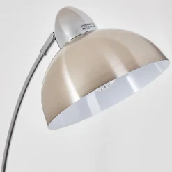 Lampadaire Poitou Nickel Mat, 1 Lumiere