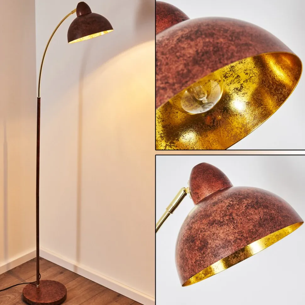 Lampadaire Poitou Rouille, 1 Lumiere