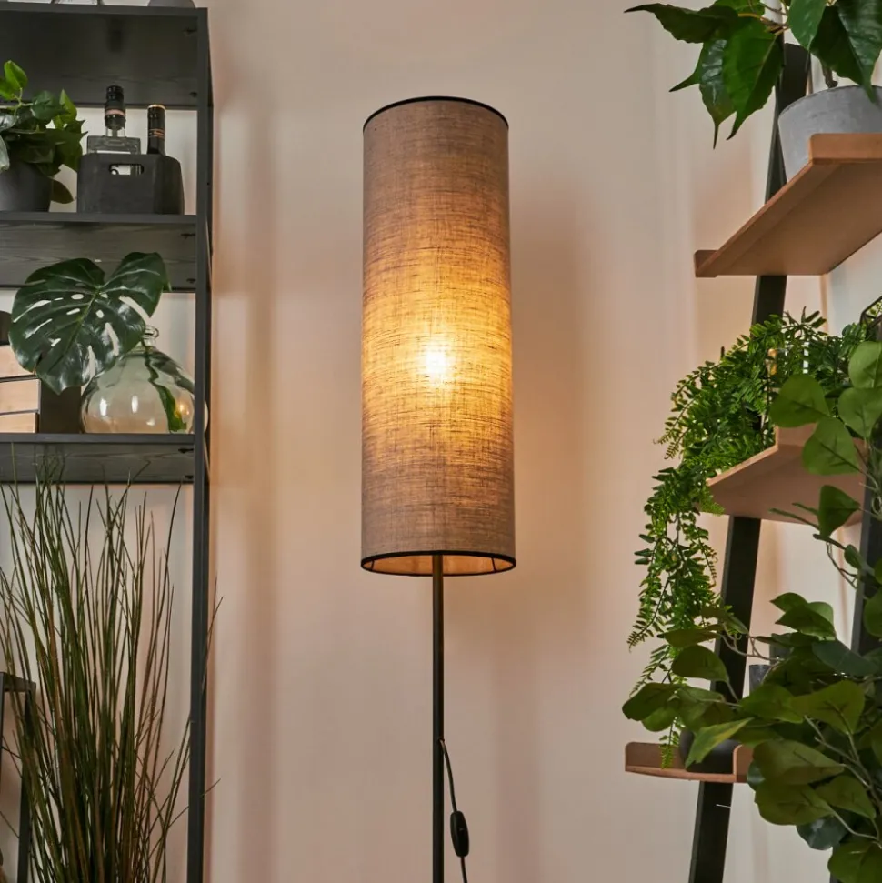 Lampadaire Pomancillo Noir, 1 Lumiere