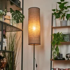 Lampadaire Pomancillo Noir, 1 Lumiere