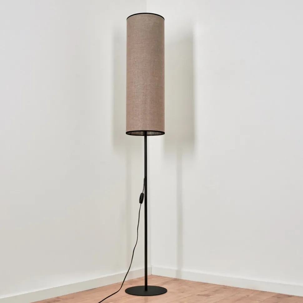 Lampadaire Pomancillo Noir, 1 Lumiere