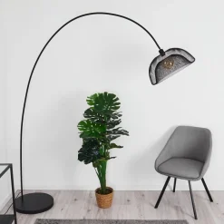 Lampadaire Pralo Noir, 1 Lumiere