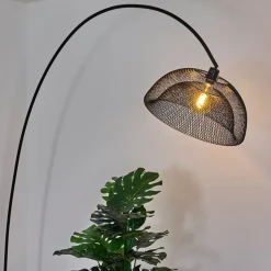 Lampadaire Pralo Noir, 1 Lumiere
