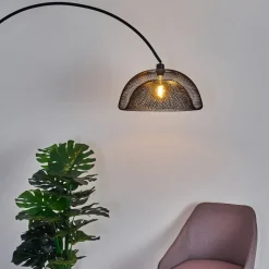 Lampadaire Pralo Noir, 1 Lumiere