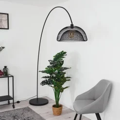Lampadaire Pralo Noir, 1 Lumiere