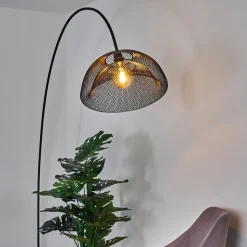 Lampadaire Pralo Noir, 1 Lumiere