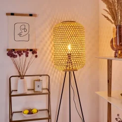 Lampadaire Quinto Noir, 1 Lumiere