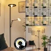 Lampadaire Rabeja Led Noir, 2 Lumieres