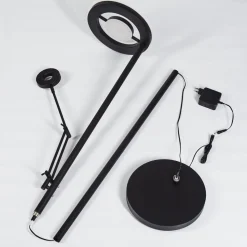 Lampadaire Rabeja Led Noir, 2 Lumieres