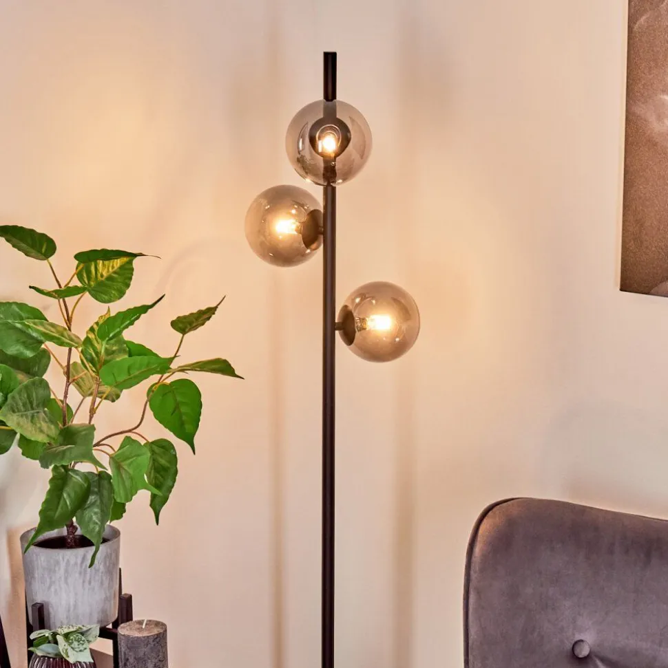 Lampadaire Remaisnil Noir, 3 Lumieres