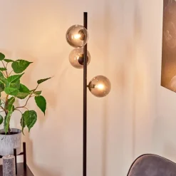 Lampadaire Remaisnil Noir, 3 Lumieres