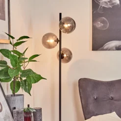 Lampadaire Remaisnil Noir, 3 Lumieres