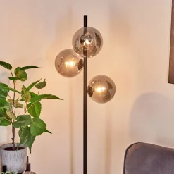 Lampadaire Remaisnil Noir, 3 Lumieres