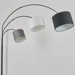 Lampadaire Renfrew Noir, 3 Lumieres