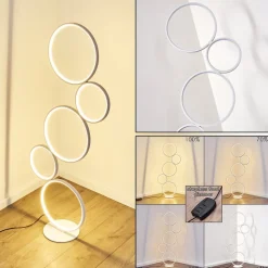 Lampadaire Rodekro Led Blanc, 1 Lumiere