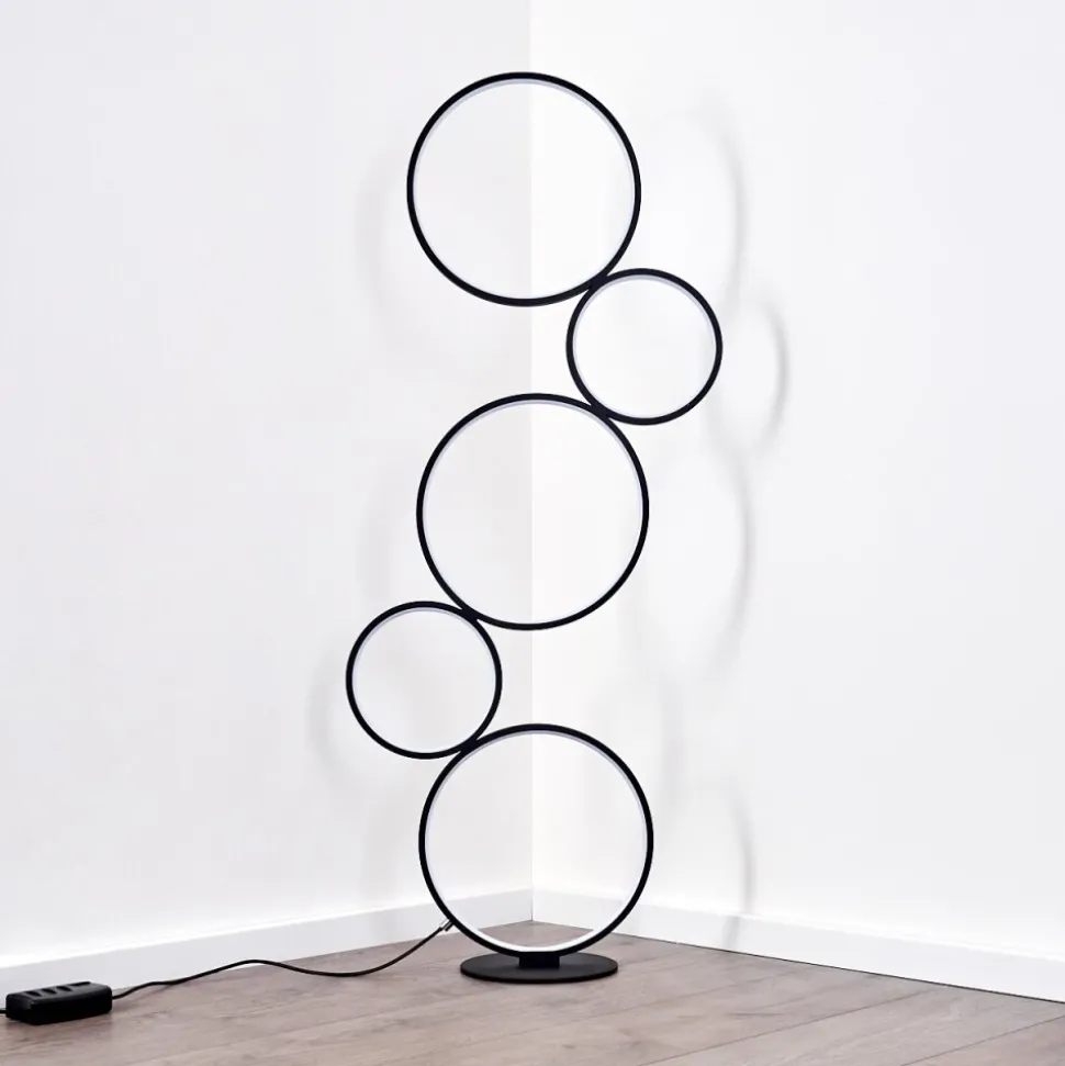 Lampadaire Rodekro Led Noir, 1 Lumiere
