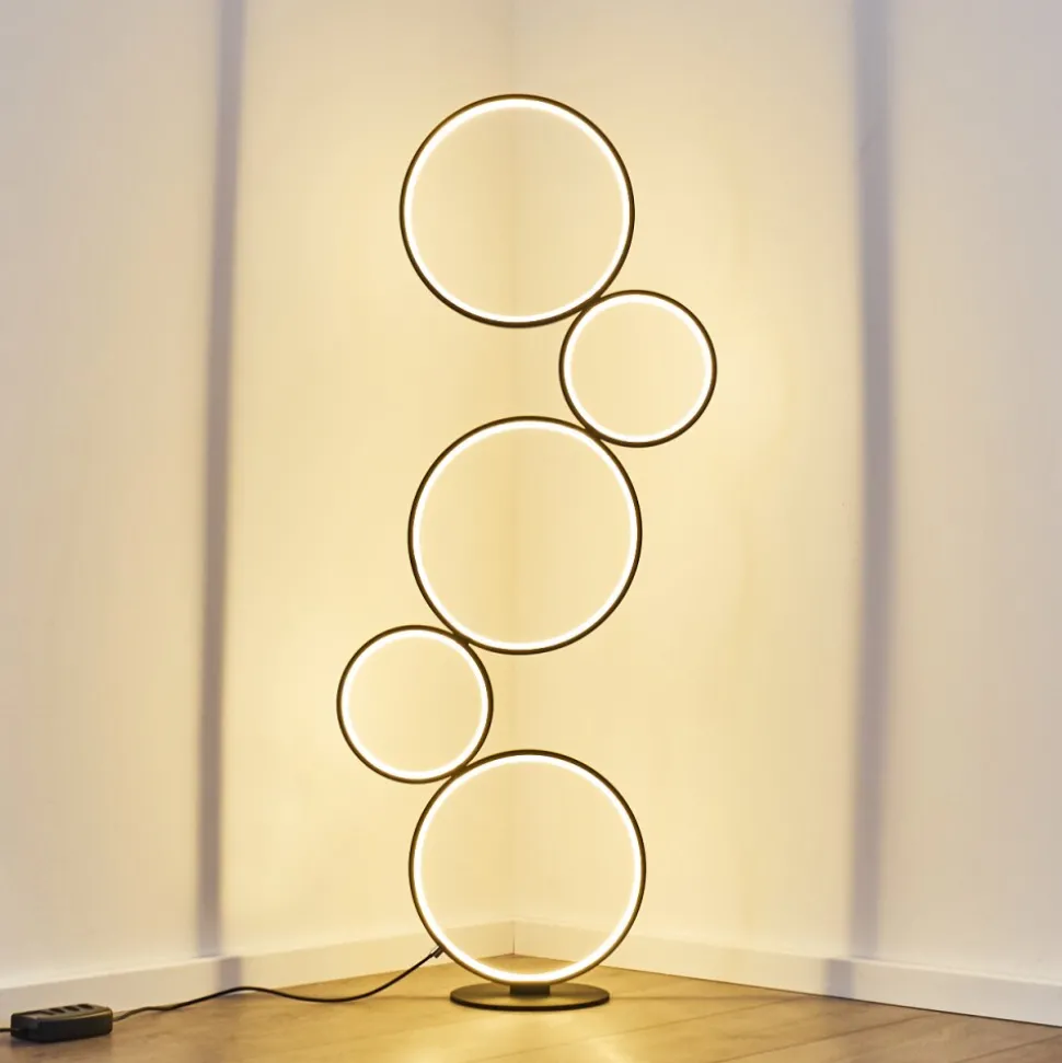 Lampadaire Rodekro Led Noir, 1 Lumiere