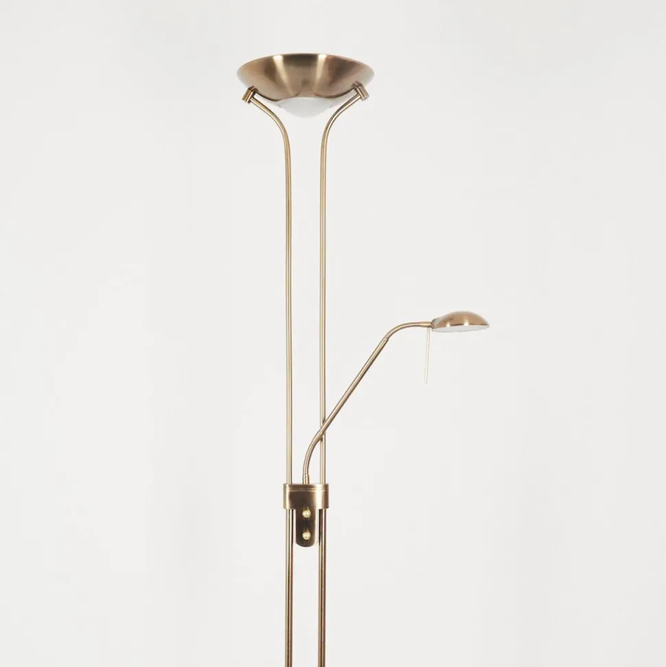 Lampadaire Rom Led Laiton, 2 Lumieres