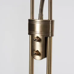 Lampadaire Rom Led Vieux Laiton, 2 Lumieres
