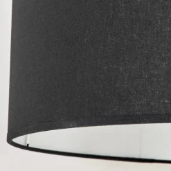 Lampadaire Saladillo Bois Fonce, Blanc, 1 Lumiere