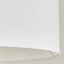Lampadaire Saladillo Bois Fonce, Blanc, 1 Lumiere