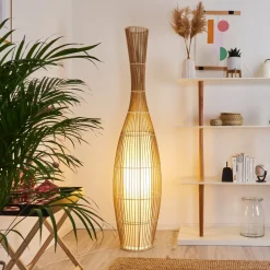 Lampadaire Saranda Brun, 1 Lumiere