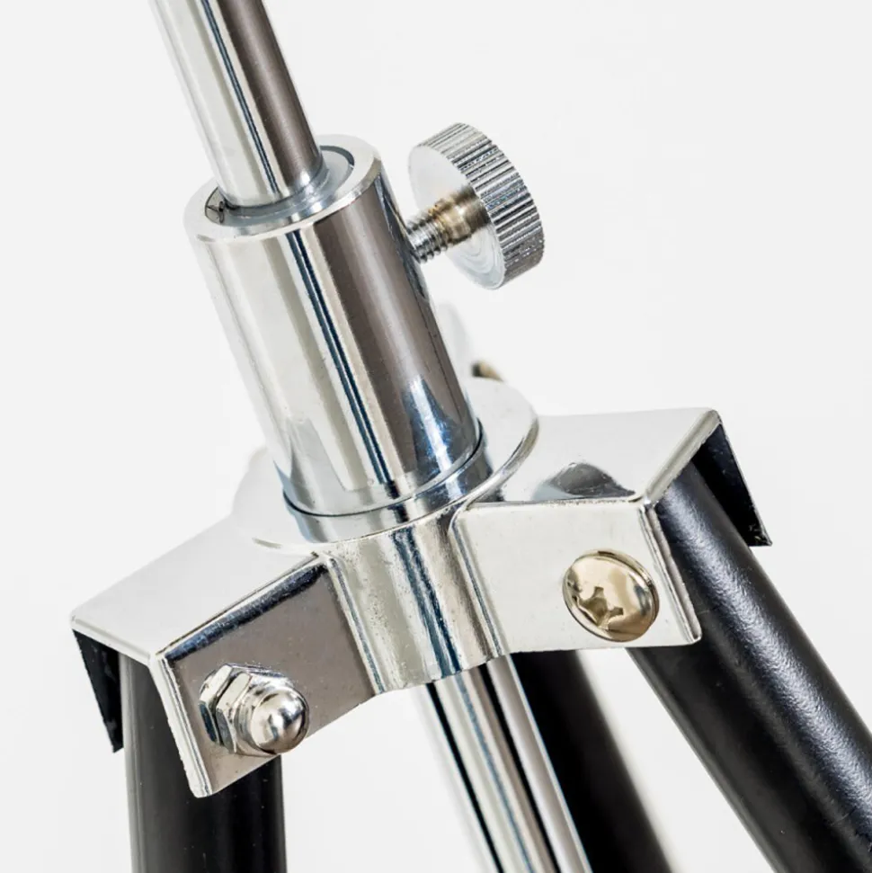 Lampadaire Saturn Chrome, Noir, 1 Lumiere
