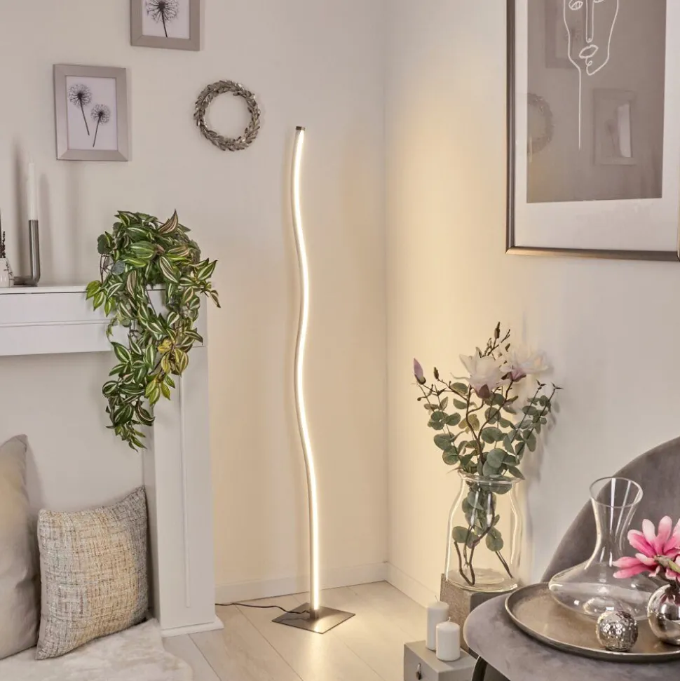 Lampadaire Soyo Led Nickel Mat, 1 Lumiere