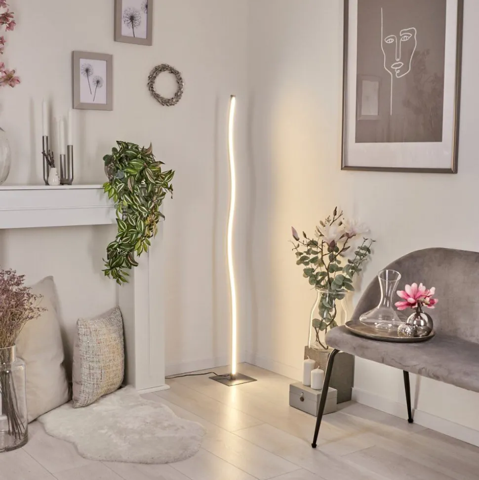 Lampadaire Soyo Led Nickel Mat, 1 Lumiere