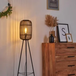 Lampadaire Teheran Noir, 1 Lumiere