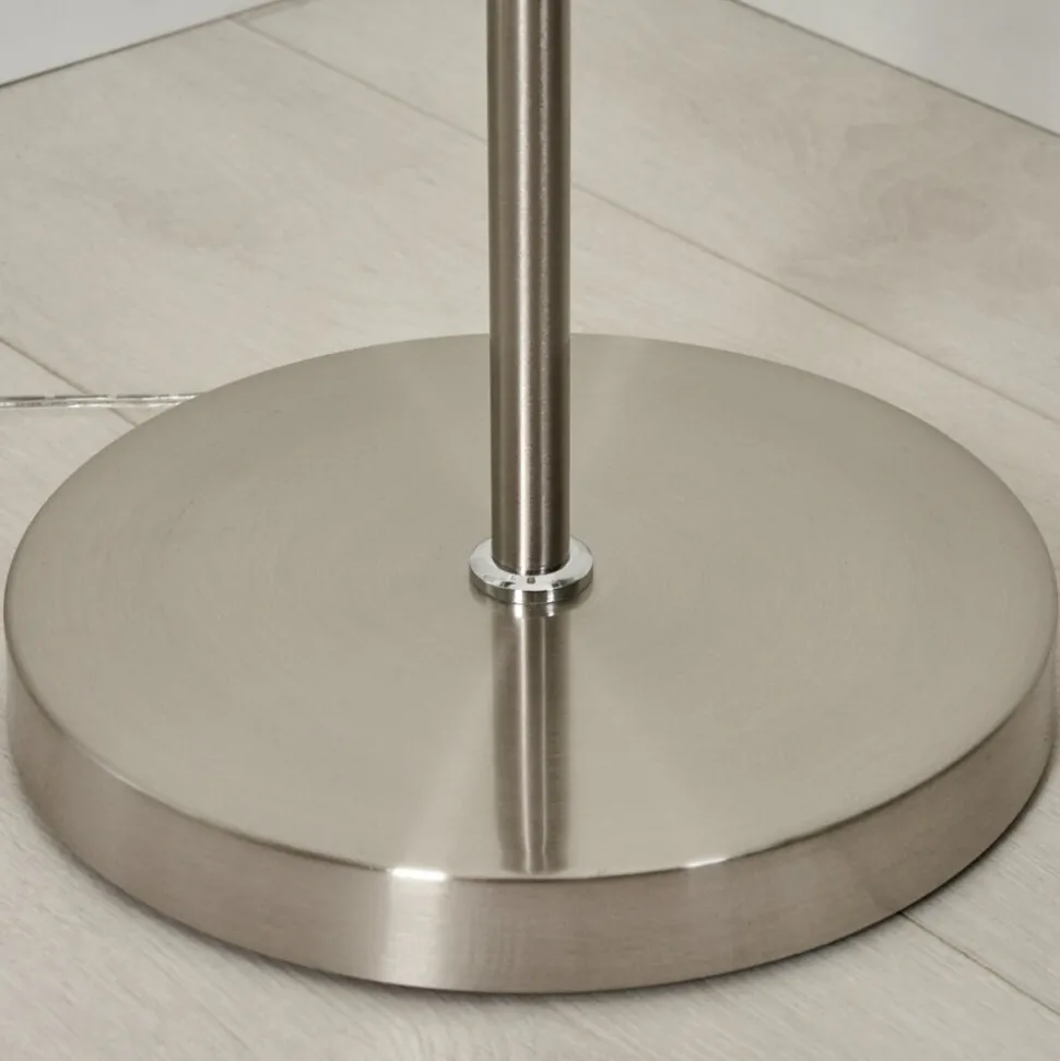 Lampadaire Theron Led Nickel Mat, 1 Lumiere, Telecommandes