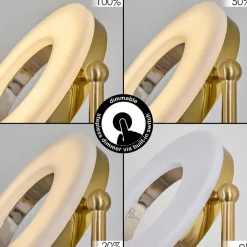 Lampadaire Tierz Led Laiton, 2 Lumieres