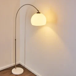 Lampadaire Tipitapa Nickel Mat, 1 Lumiere