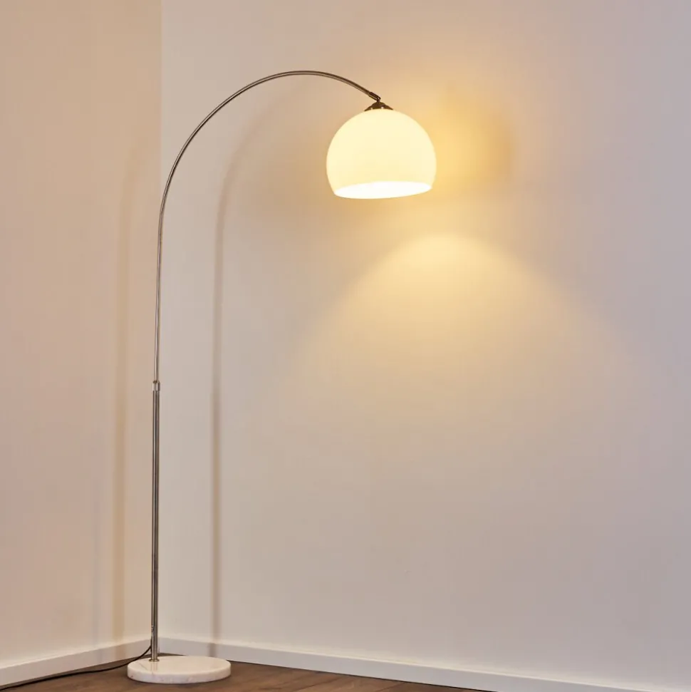 Lampadaire Tipitapa Nickel Mat, 1 Lumiere