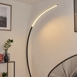 Lampadaire Tobillos Led Noir, 1 Lumiere