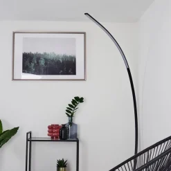 Lampadaire Tobillos Led Noir, 1 Lumiere