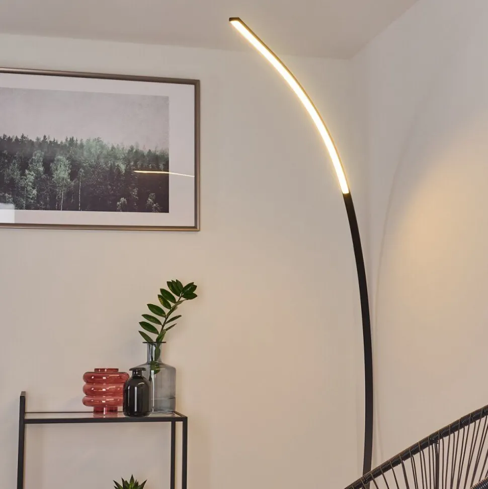 Lampadaire Tobillos Led Noir, 1 Lumiere
