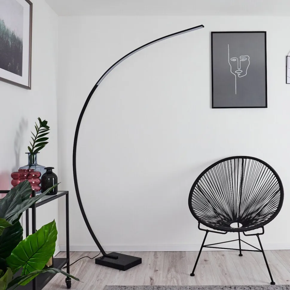 Lampadaire Tobillos Led Noir, 1 Lumiere