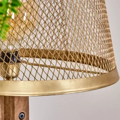 Lampadaire Tomaca Laiton, Ecru, 1 Lumiere