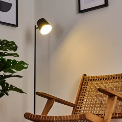 Lampadaire Tontolos Led Noir, 1 Lumiere